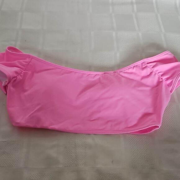 Host Pick Victoria's Secret Off The Shoulder Lightly Padded Swim Top Small Pink - Picture 15 of 16